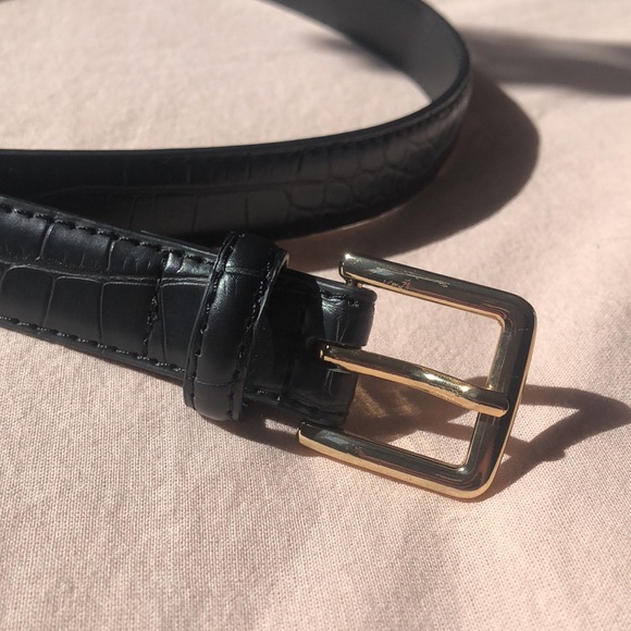 le chateau Accessories - Le Chateau Black Snake Texture Belt